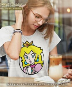 Princess Peach Star Super Mario Women TShirt