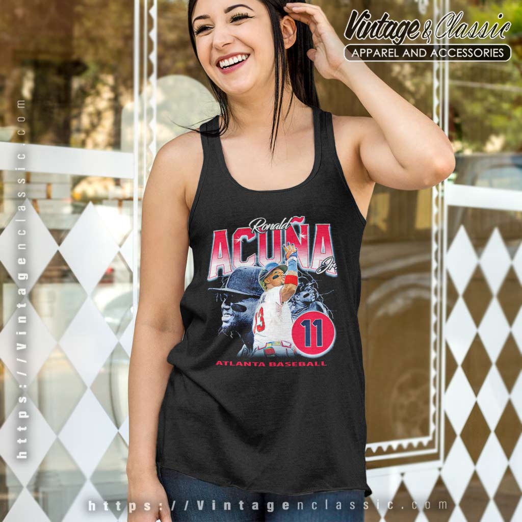 Ronald Acuna Jr. Women's V-Neck, Atlanta Baseball Women's V-Neck T-Shirt