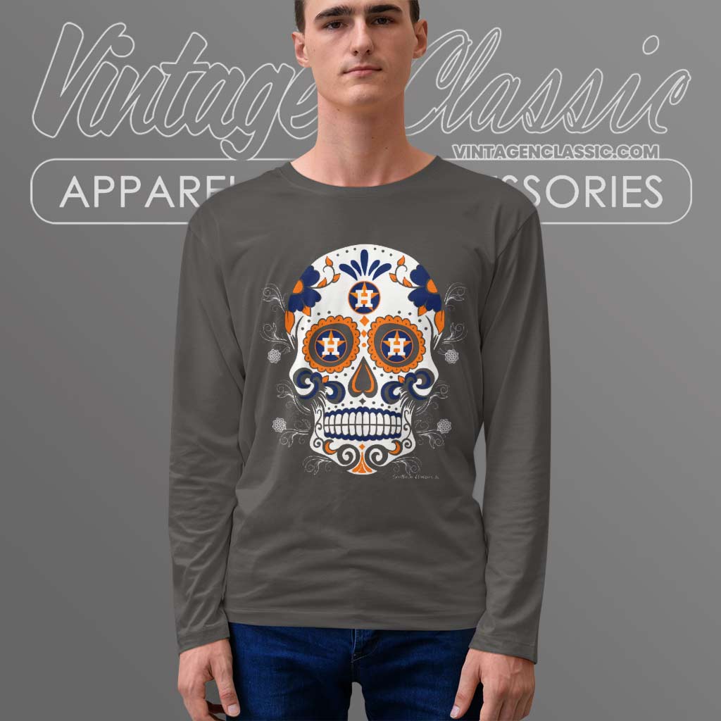 Houston Astros Sugar Skull Dia De Los Muertos shirt, hoodie