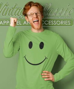 green smiley shirt wwe