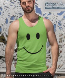 Superfan Smilez Green Shirt Guy Wwe Tank Top Racerback