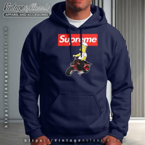 Supreme Bart Simpson Riding Bike Shirt