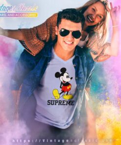 Mickey Mouse Supreme Louis Vuitton Shirt – Full Printed Apparel