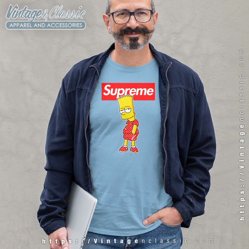 Supreme Louis Vuitton Bart Simpson Shirt - High-Quality Printed Brand