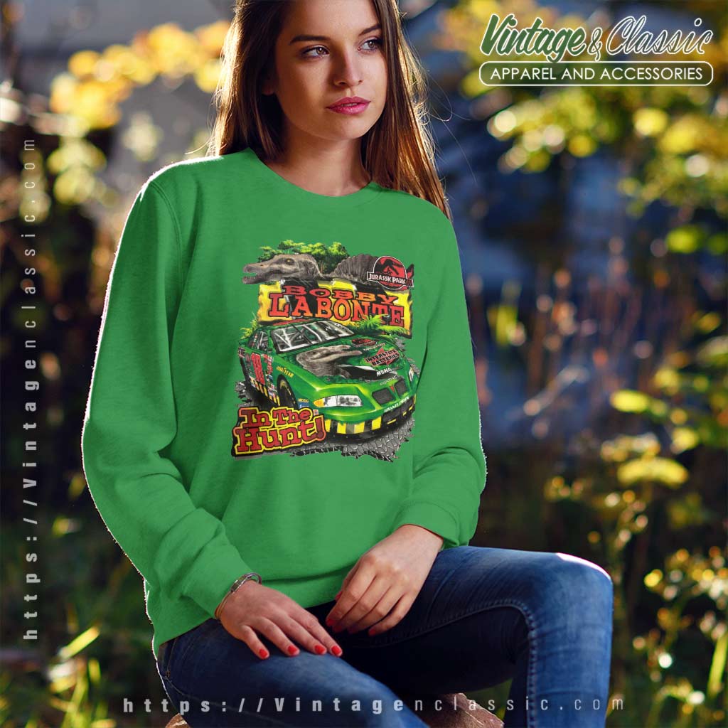 Vintage Jurassic Park Nascar Bobby Labonte Shirt - High-Quality