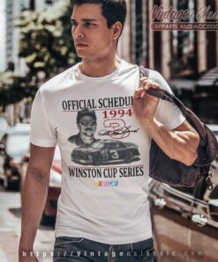 Vintage Nascar Dale Earnhardt 1994 Schedule Winston Cup T Shirt