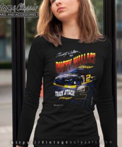 Vintage Rusty Wallace Track Attack Nascar Long Sleeve Tee