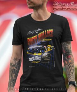 Vintage Rusty Wallace Track Attack Nascar T Shirt