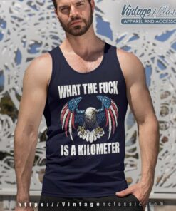 What The Fuck Is A Kilometer Eagle Tank Top Racerback
