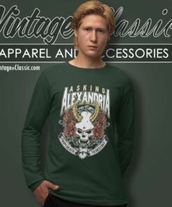 Asking Alexandria From Death To Destiny Skull Long Sleeve Tee